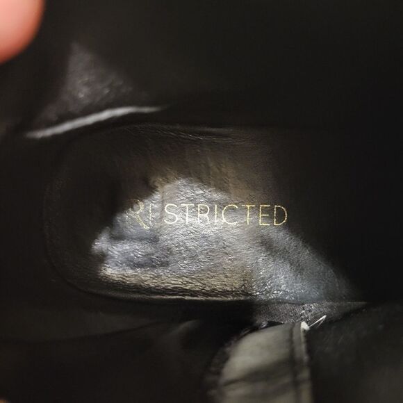 Restricted black suade zip up ankle booties - Picture 8 of 8